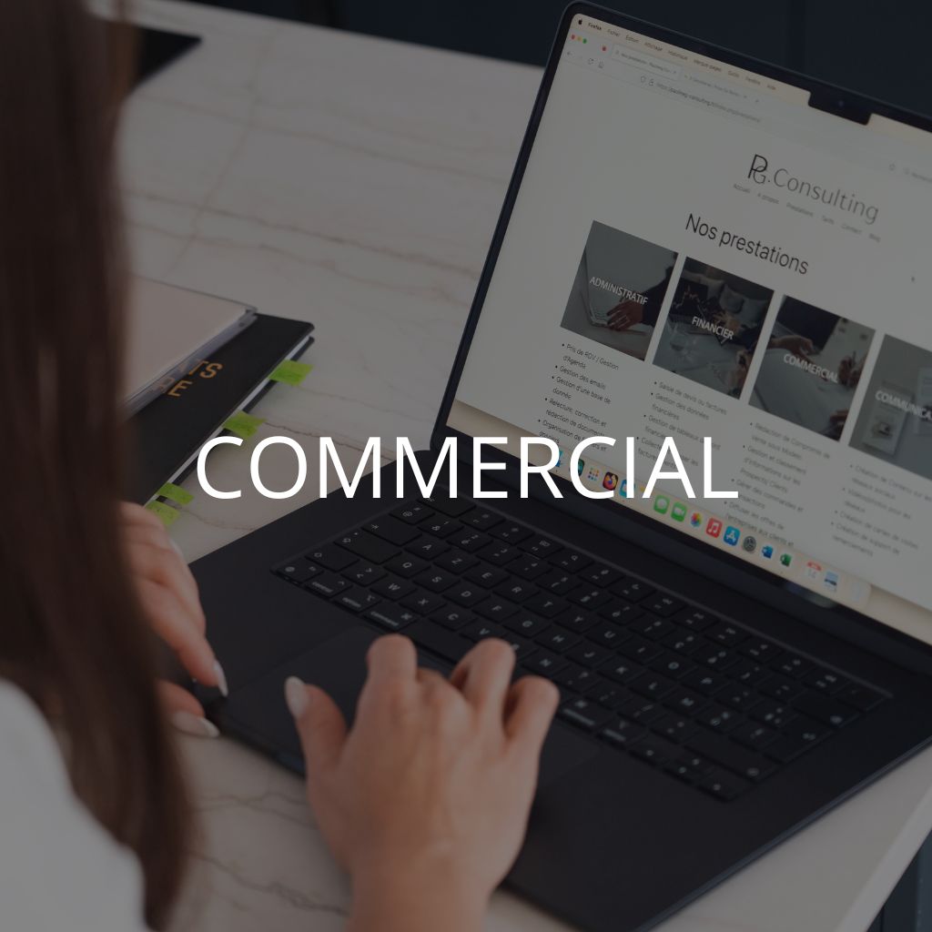 Offre service commercial page d'accueil paulineg-consulting, assistante administrative